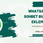 Web sitenize WhatsApp ekleme yöntemleri